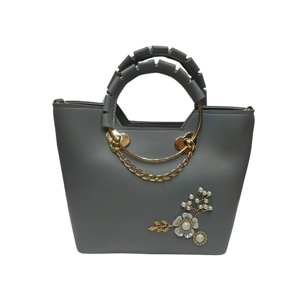 Flora Chic Ring Handle Bag