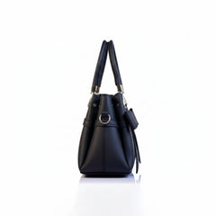 Black Noir Bow-Accent  Handbag