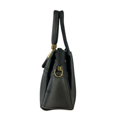 Noir Bow-Accent  Handbag
