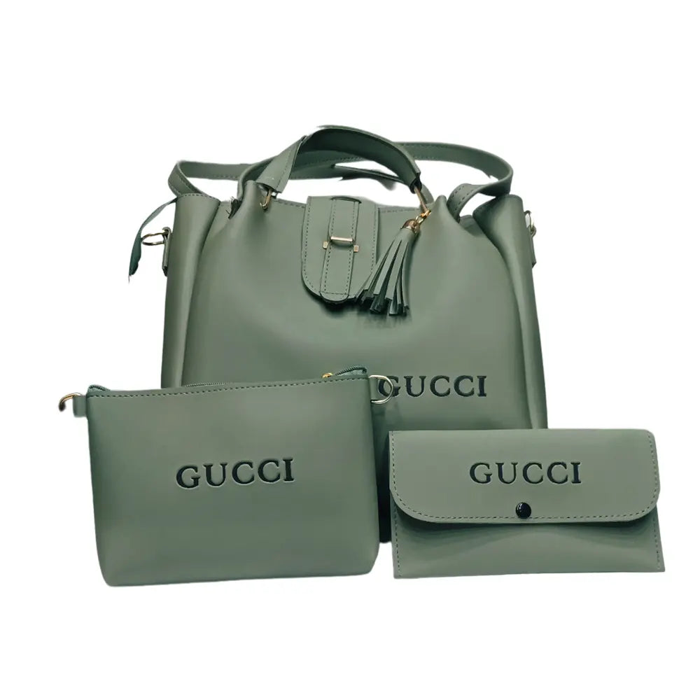 4-Piece Gucci Green Tote Set