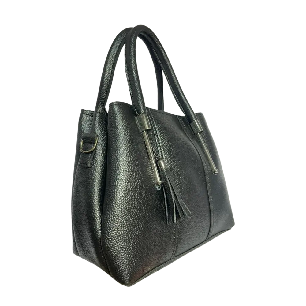 Classic Black Textured Bag