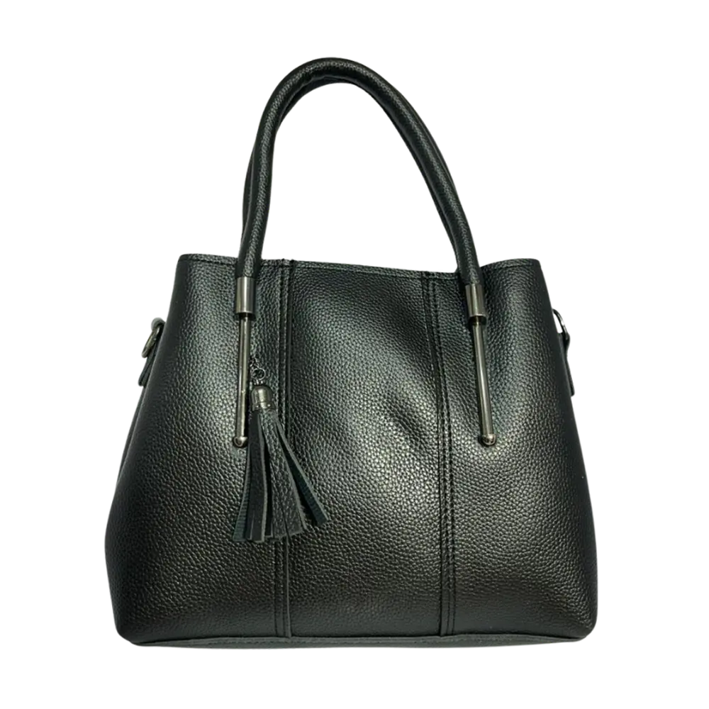 Classic Black Textured Bag