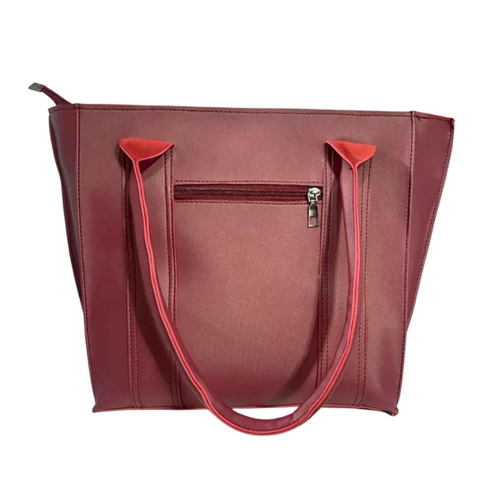 Elegant Maroon Bag with Tassel Charm
