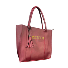 Elegant Maroon Bag with Tassel Charm