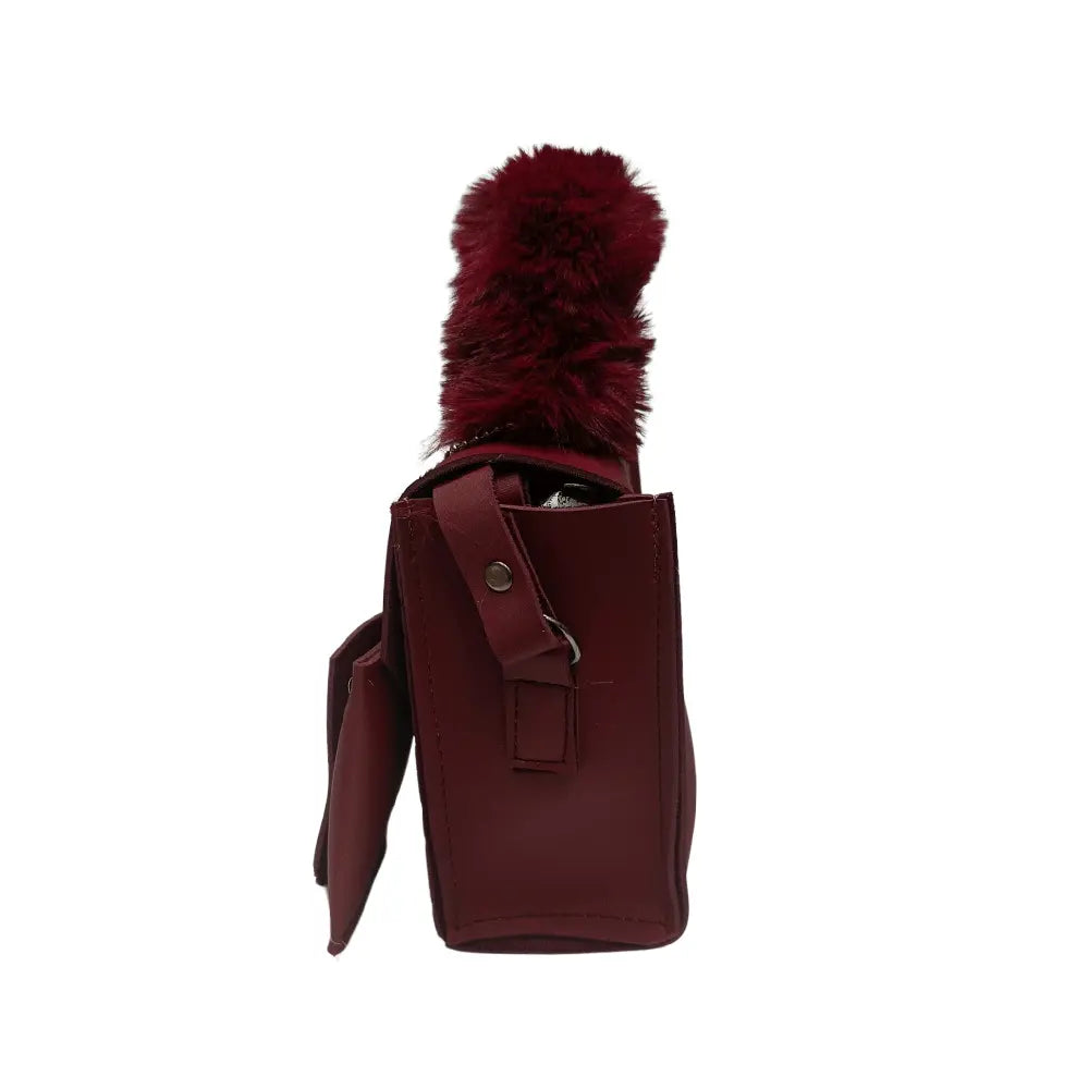 Fur Charm Mini Bag