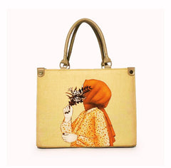 Gray; beige; brown artistic floral muse - elara fashion accessory